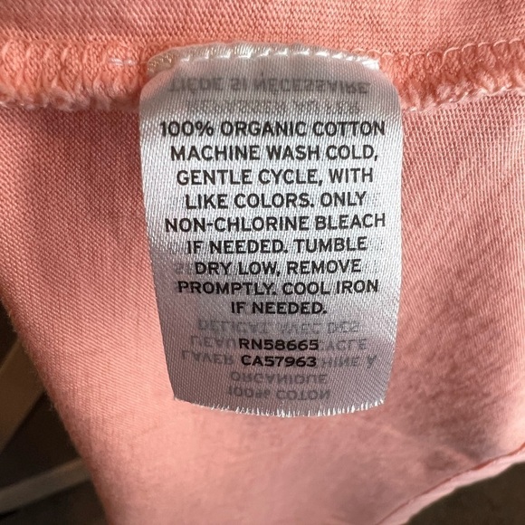 396. NWT Melrose & Market Organic Cotton Seamed T-Shirt Dress in Coral Amber 2X - Picture 8 of 8